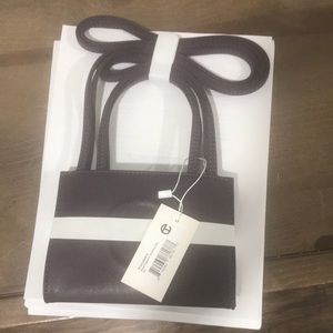 Authentic Small eggplant Telfar unisex bag